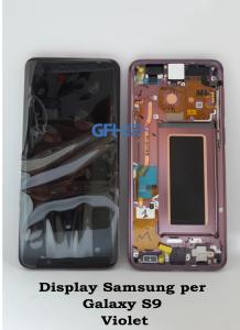 LCD Display Violet per Samsung S9 SM-G960F Service Pack