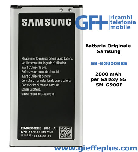 EB-BG900BBE  Batteria per Galaxy S5 SM-G900F