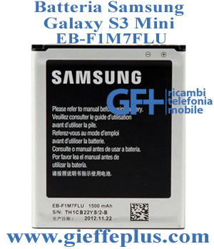 EB-F1M7FLU Batteria Samsung S3 Mini GT-I8190 Bulk