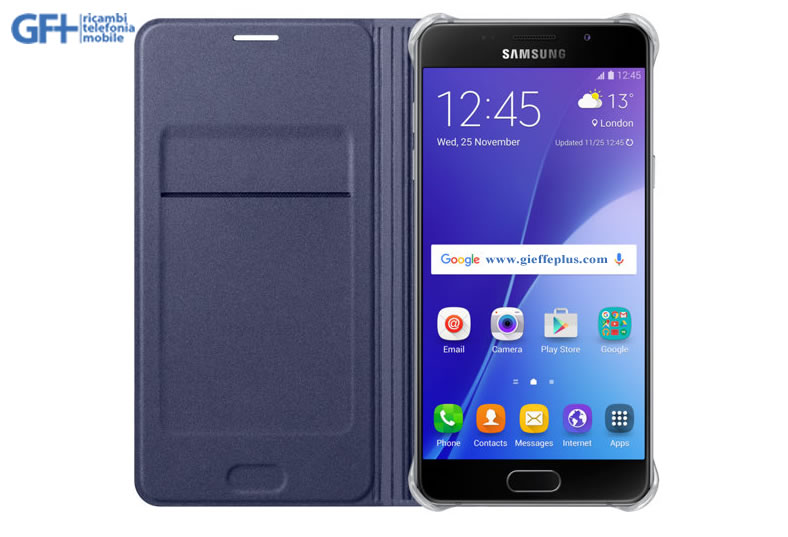 EF-WA510PB Custodia Originale Samsung Flip Wallet Galaxy A5 SM-A510 NERO BLISTER