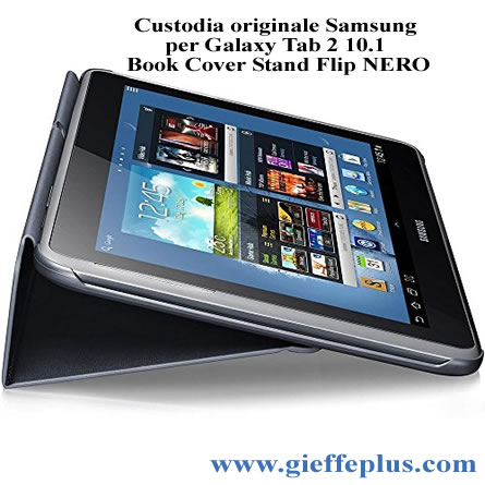 EFC-1H8SGECSTD COVER STAND FLIP CUSTODIA Samsung Galaxy Tab 2 10.1 BOOK Blister Nero