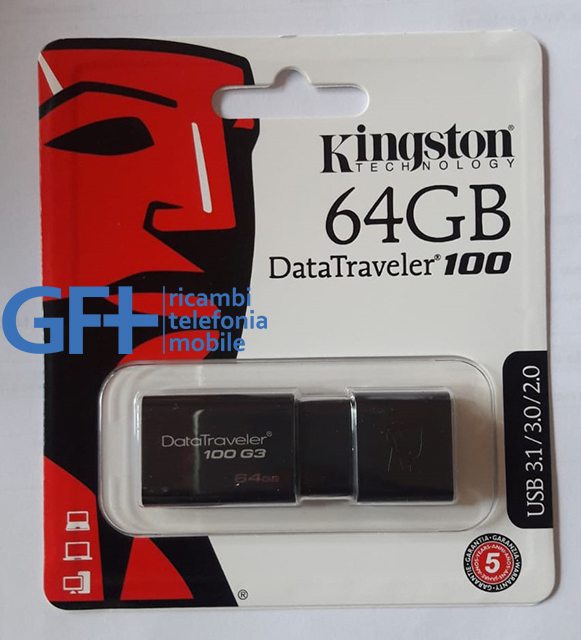 Kingston Pendrive Datatraveler 100 G3/64GB